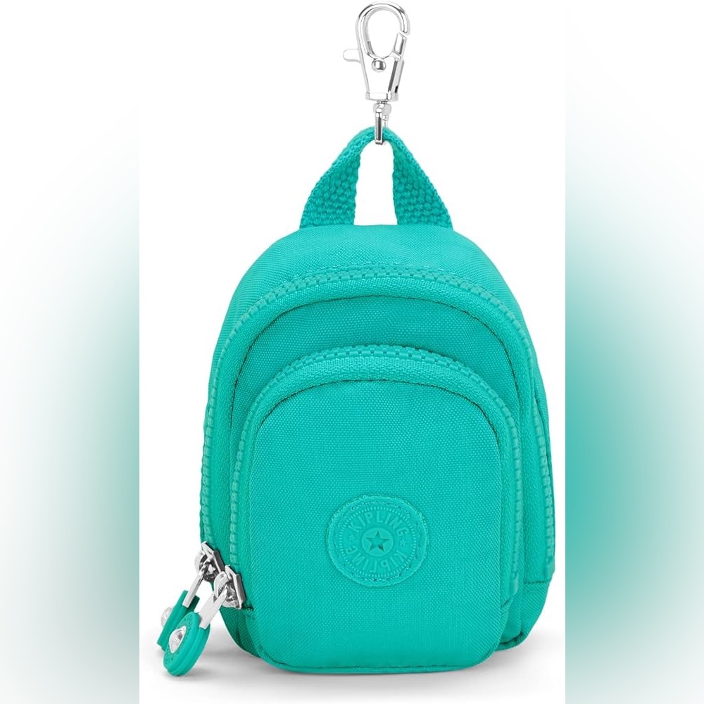 NWT - Kipling Mini Seoul Key Charm in Peacock Teal